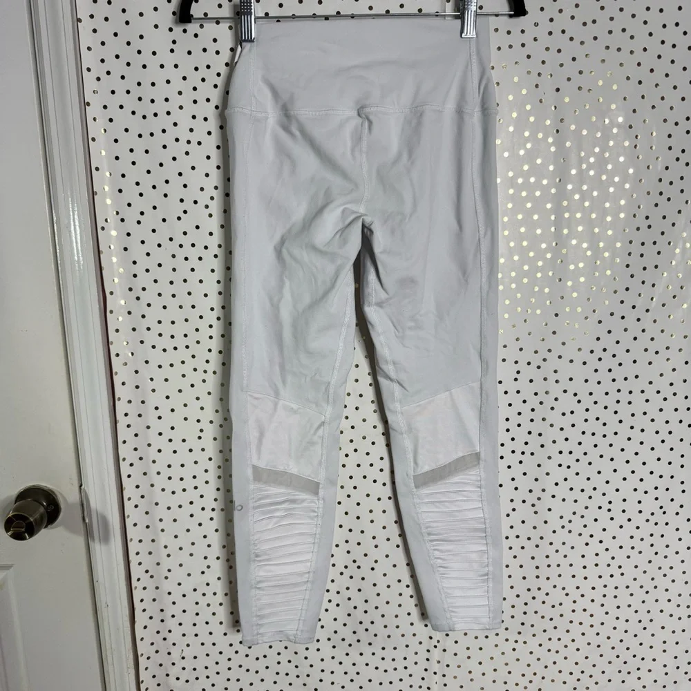 ALO Yoga White High-Waisted Leggings